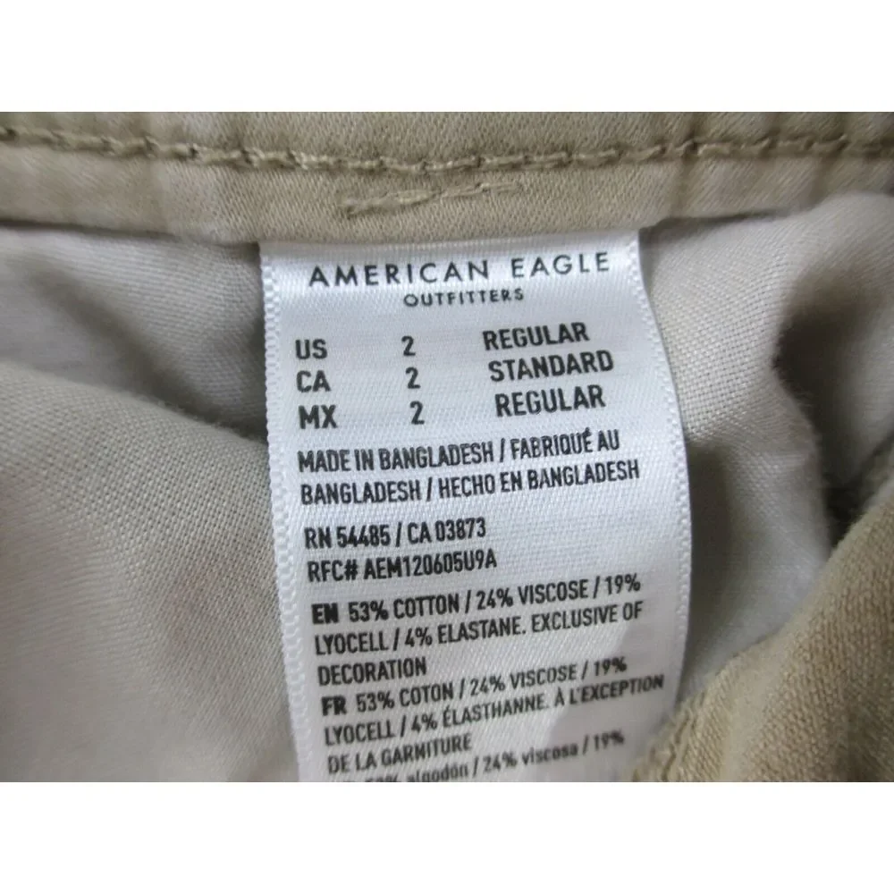 American Eagle Pants‎ Womens Brown 2 Hi-Rise Jegging Jeans Denim Ladies 24x27